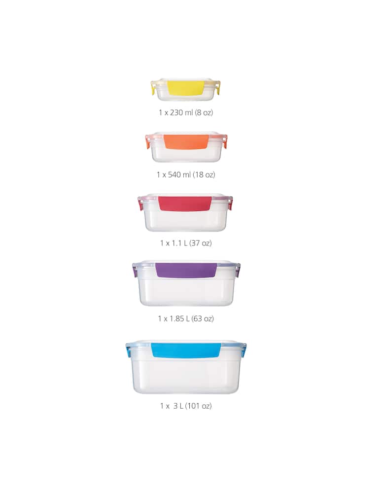 Joseph Joseph Nest™ Lock Set Di 5 Contenitori - immagine 6 Joseph Joseph Nest™ Lock Set Di 5 Contenitori - immagine 6