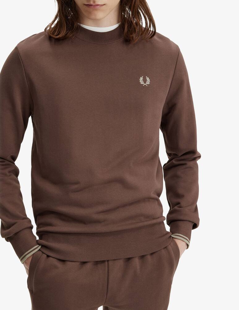 rinascente Fred Perry Felpa girocollo basic loghino laterale