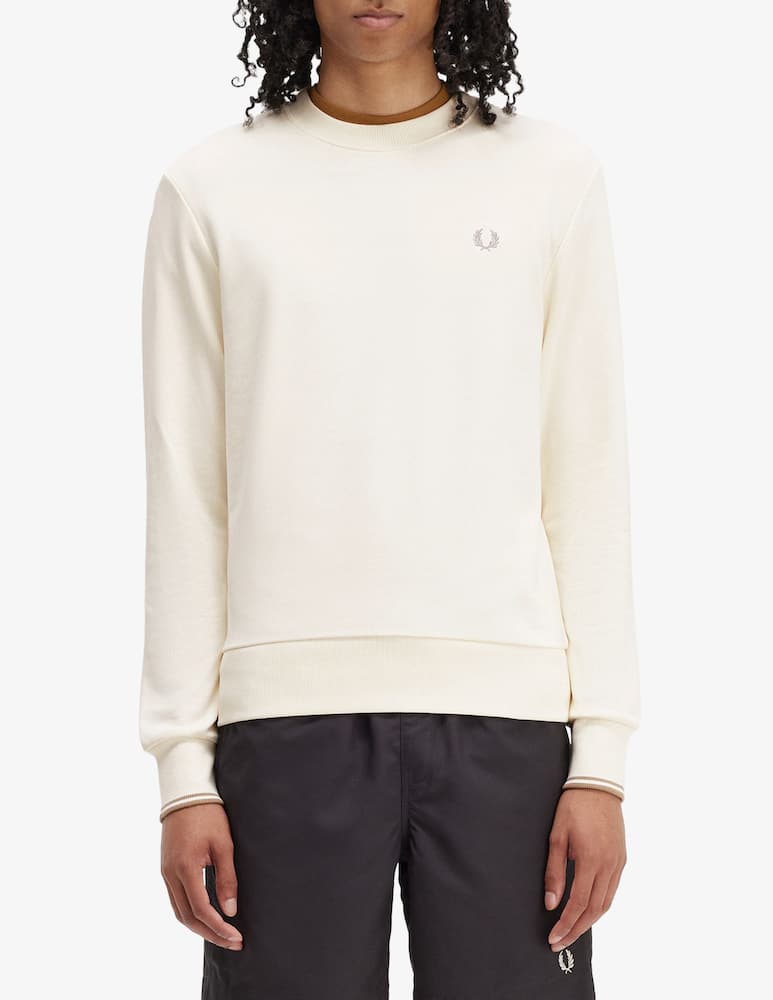 Fred Perry Felpa girocollo basic loghino laterale - immagine 1 Fred Perry Felpa girocollo basic loghino laterale - immagine 1