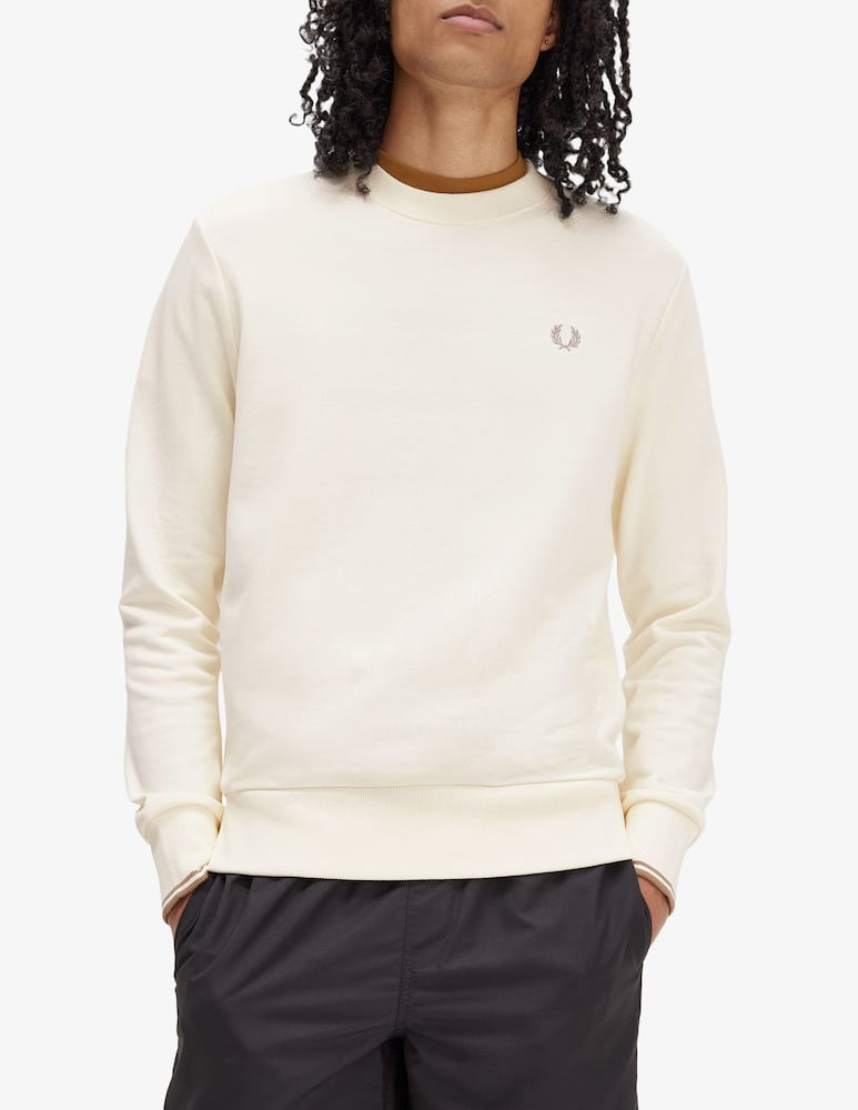 Fred Perry Felpa girocollo basic loghino laterale - immagine 2 Fred Perry Felpa girocollo basic loghino laterale - immagine 2