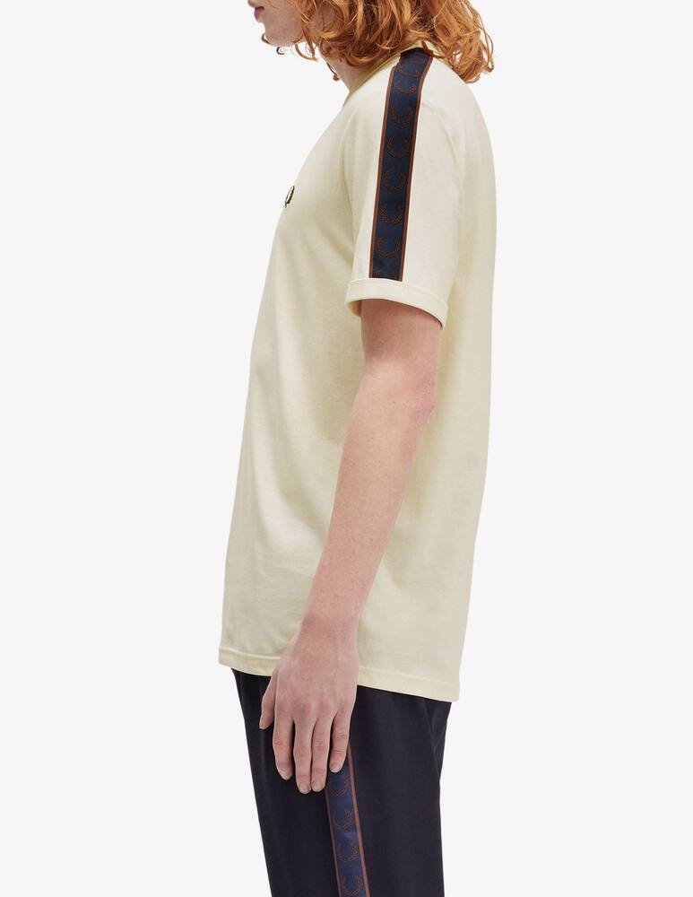 rinascente Fred Perry T-shirt con nastro sulle spalle