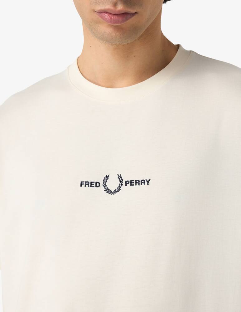 rinascente Fred Perry Maglietta scritta centro