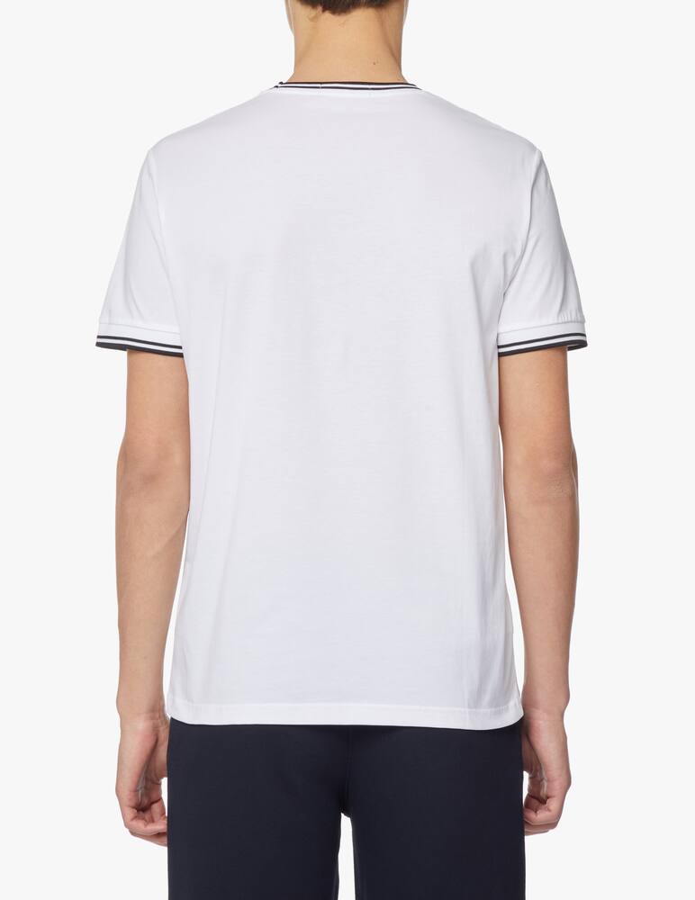 Fred Perry Maglietta manica corta profili - bianco - immagine 3 Fred Perry Maglietta manica corta profili - bianco - immagine 3
