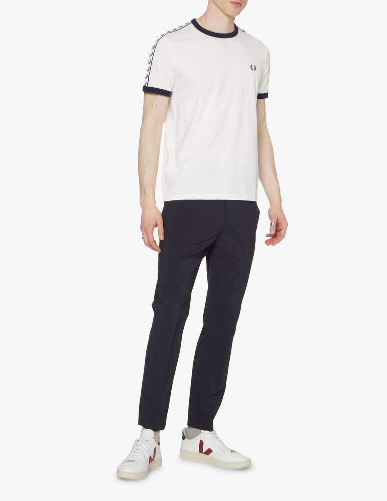 rinascente Fred Perry Maglietta manica corta tape alloro - bianco