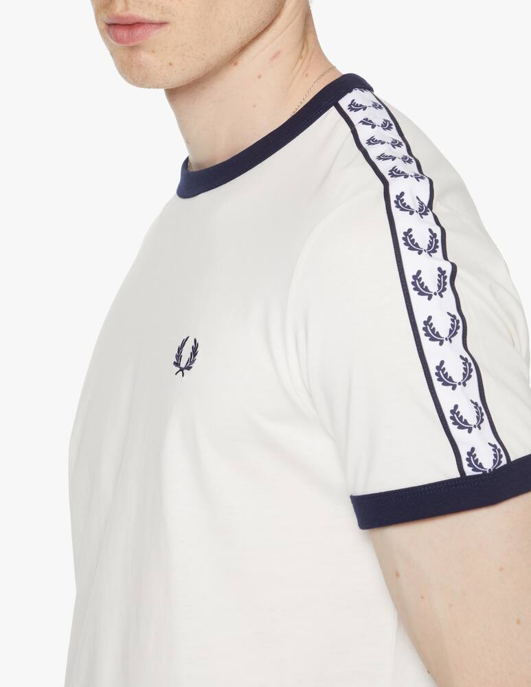 rinascente Fred Perry Maglietta manica corta tape alloro - bianco