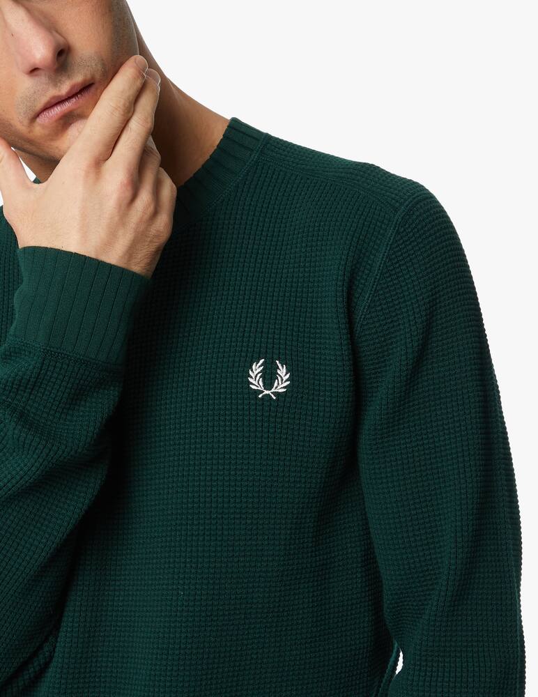 rinascente Fred Perry Maglione girocollo waffle textured