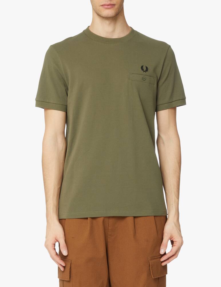rinascente Fred Perry Piquet pocket t-shirt - green