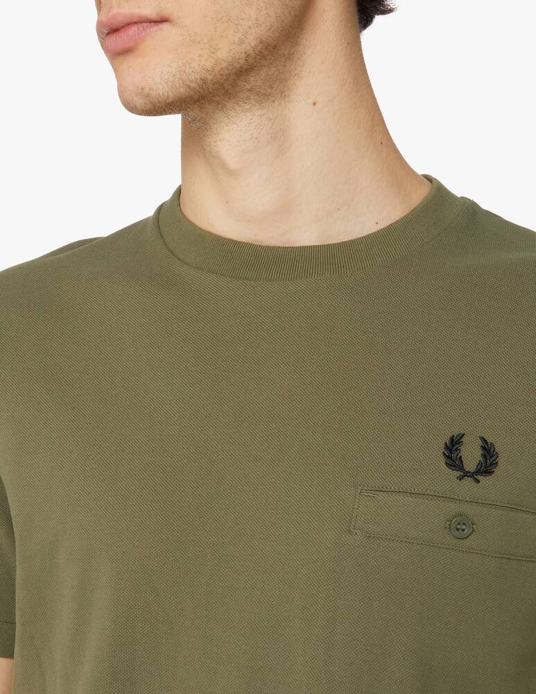 rinascente Fred Perry Piquet pocket t-shirt - green