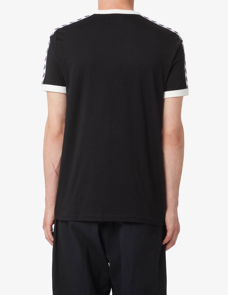 rinascente Fred Perry Maglietta con banda laterale - Nero