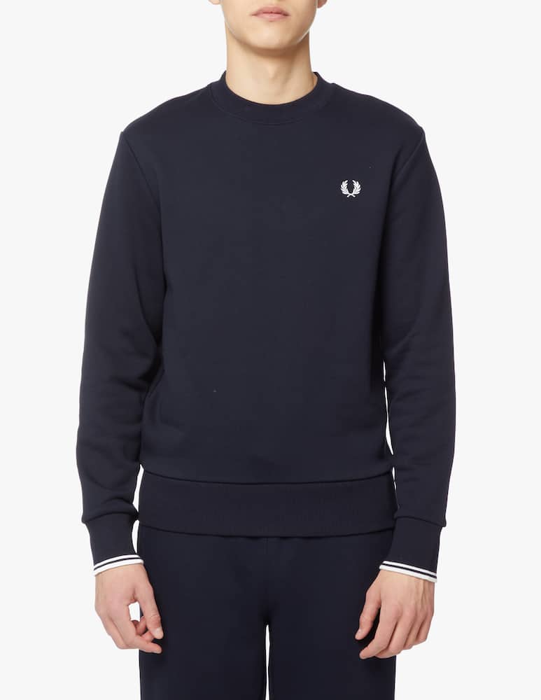 Fred Perry Felpa girocollo basica - blu - immagine 2 Fred Perry Felpa girocollo basica - blu - immagine 2