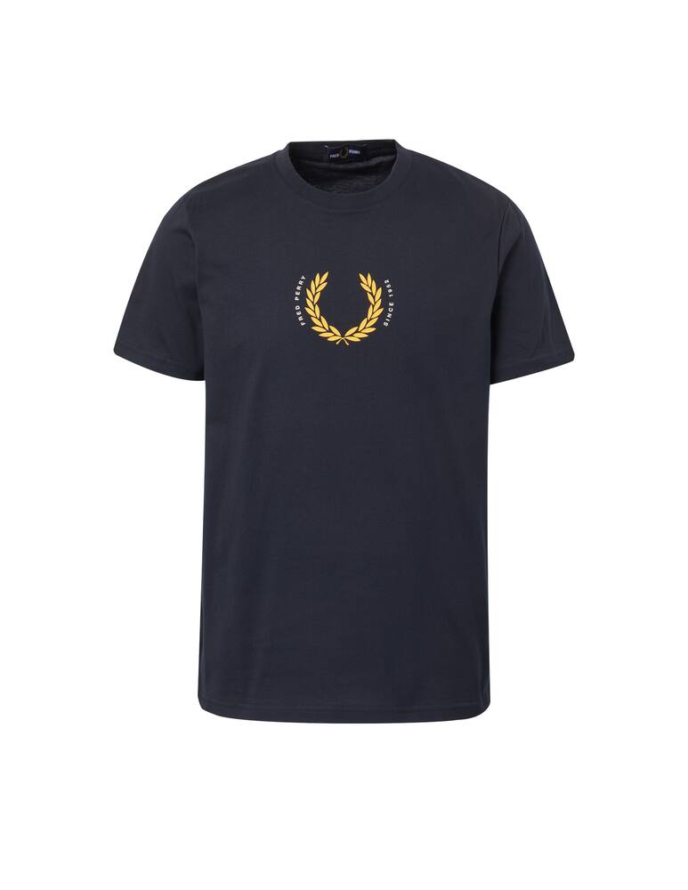 rinascente Fred Perry Maglietta manica corta stampa alloro - blu