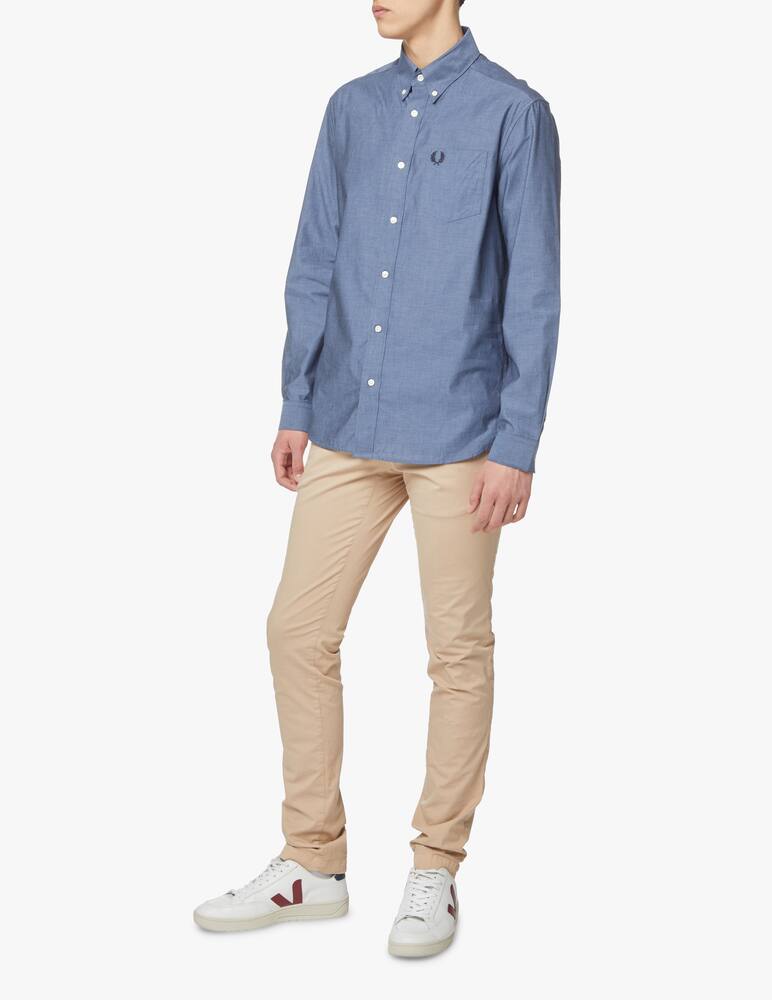 rinascente Fred Perry Camicia maniche lunghe logo - blu