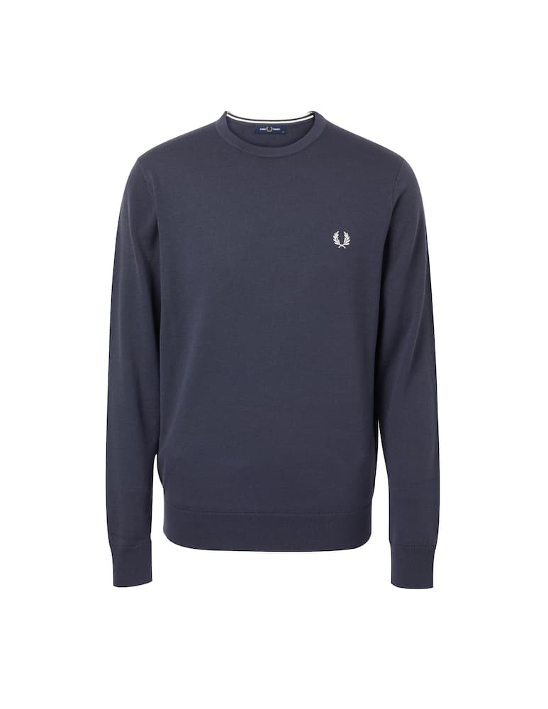 Fred Perry Maglia girocollo in cotone logo - grigio - immagine 6 Fred Perry Maglia girocollo in cotone logo - grigio - immagine 6