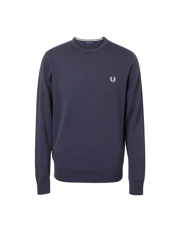 rinascente Fred Perry Logo cotton roundneck sweater - grey