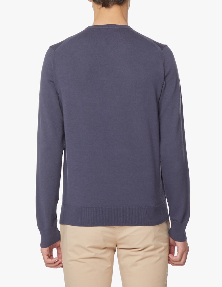 rinascente Fred Perry Logo cotton roundneck sweater - grey