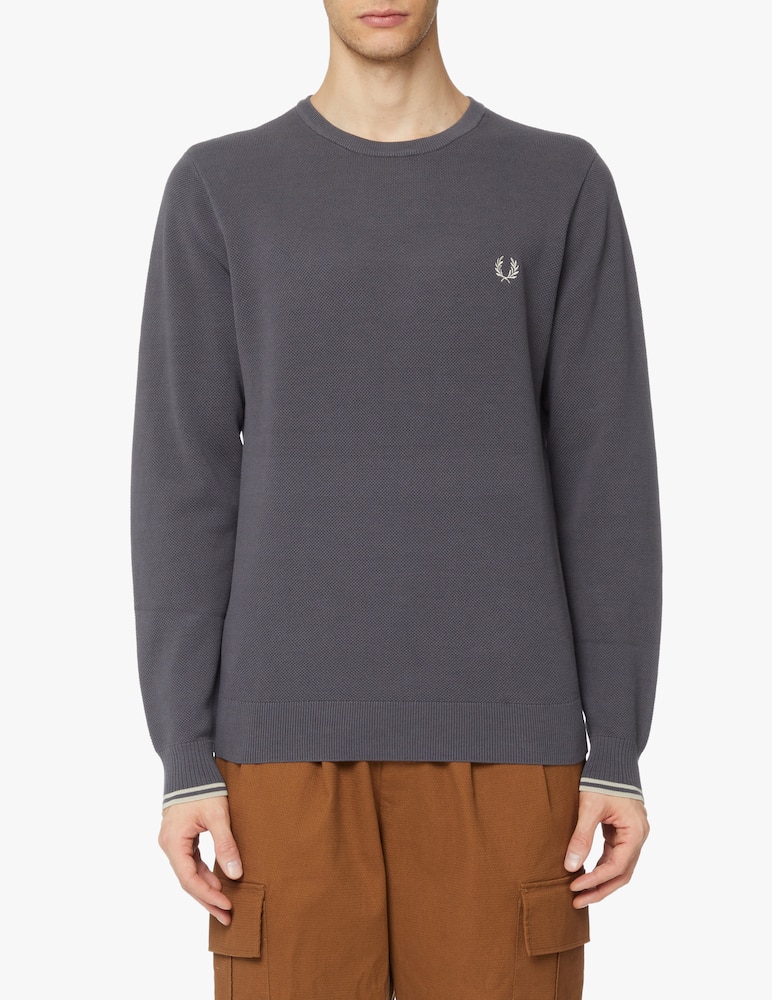 rinascente Fred Perry Maglia girocollo piquet - grigio