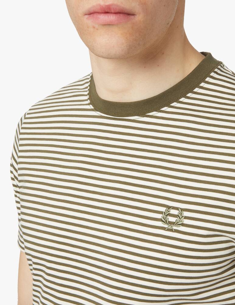 rinascente Fred Perry Maglietta manica corta righe - verde