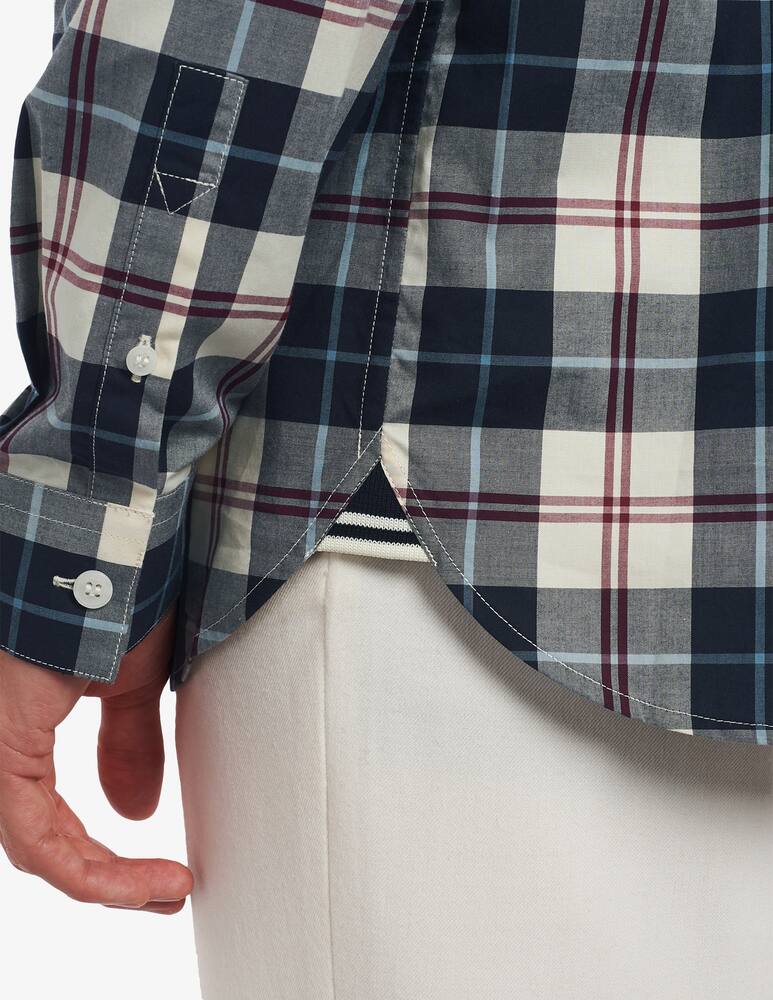 rinascente Fred Perry Camicia maniche lunghe a quadri con logo - beige