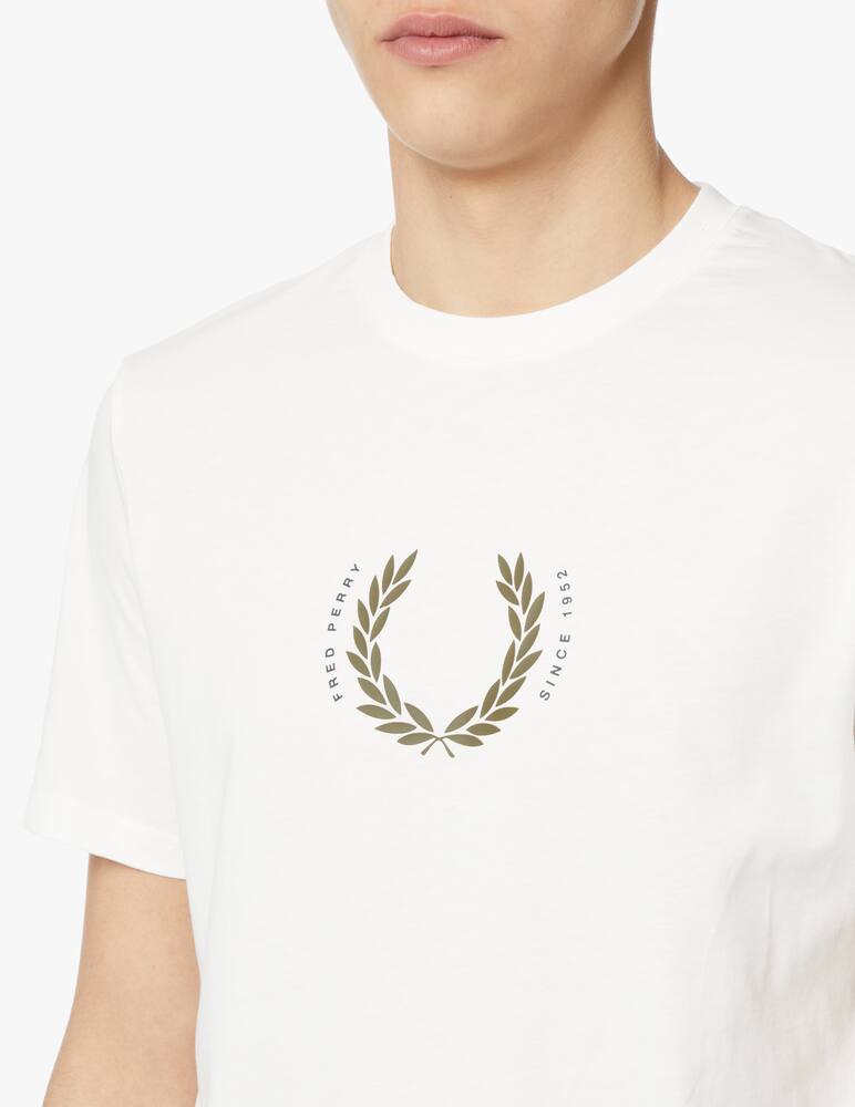 rinascente Fred Perry Laurel print t-shirt - white