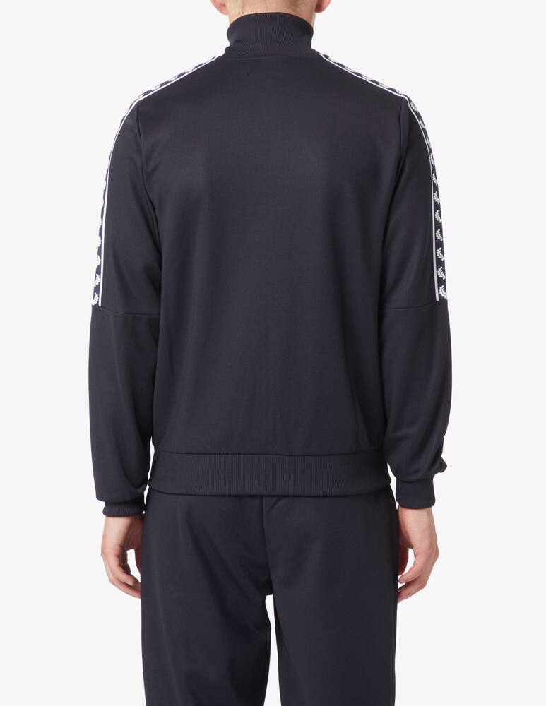Fred Perry Track jacket with half tape - Black - picture 3 Fred Perry Track jacket with half tape - Black - picture 3
