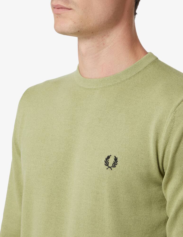 rinascente Fred Perry Maglione girocollo con logo - Oliva