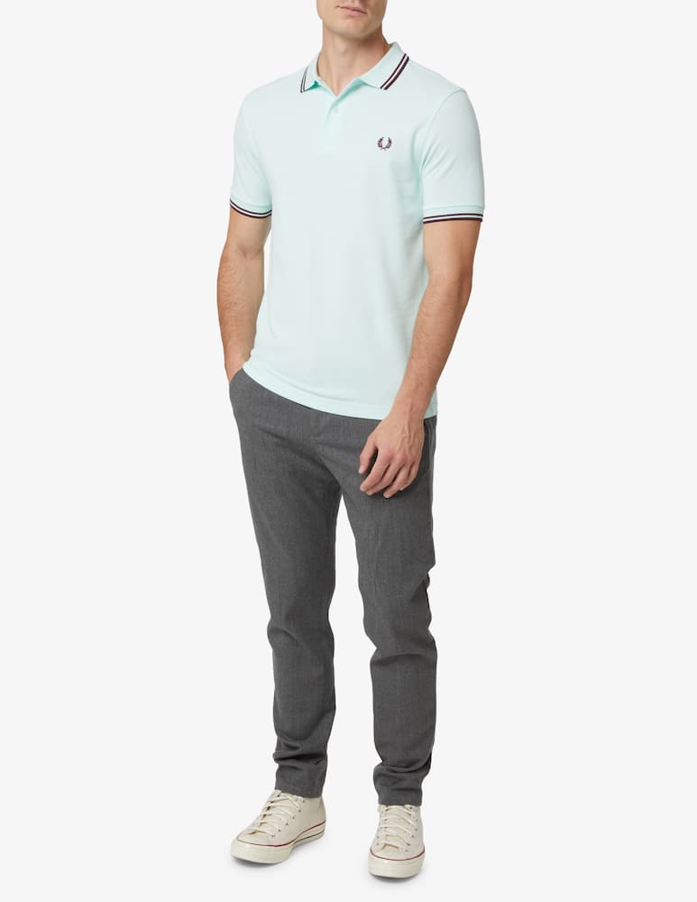 rinascente Fred Perry Basic polo with profiles - Light blue