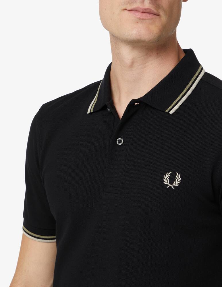 rinascente Fred Perry Polo basic con profili - Nero