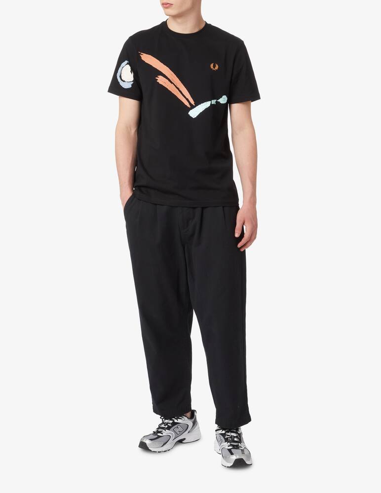rinascente Fred Perry Printed t-shirt - Black