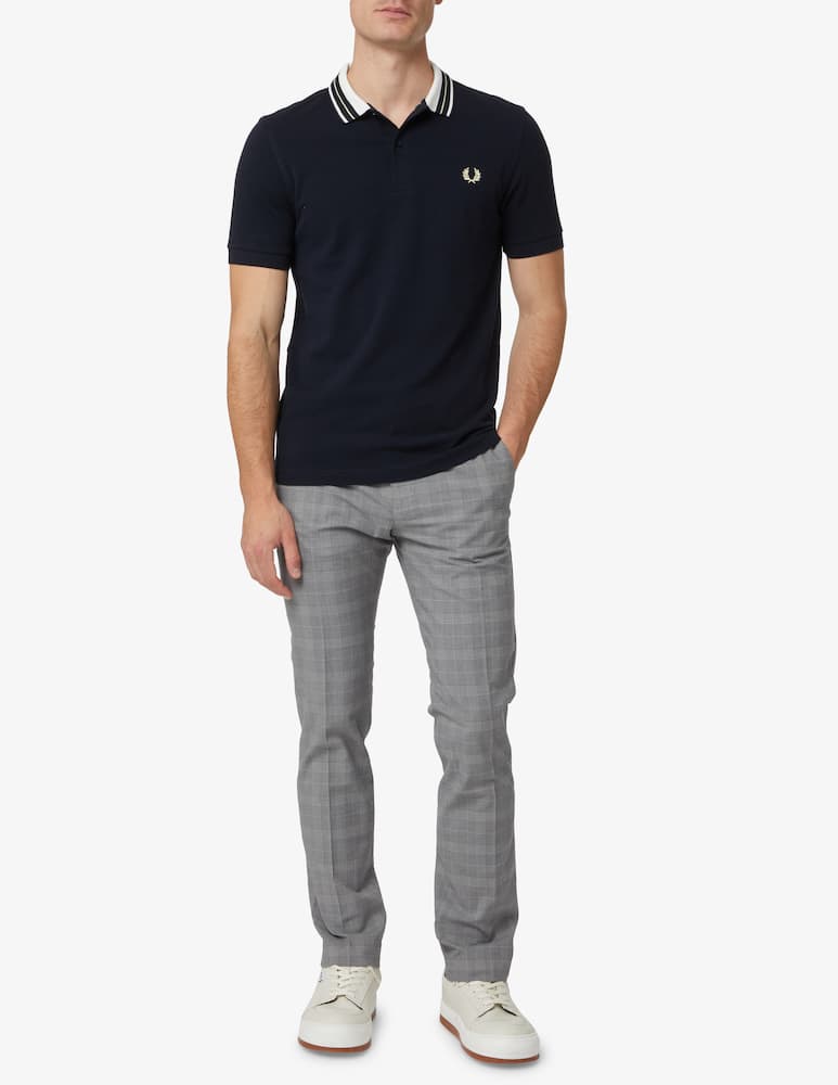 rinascente Fred Perry Tramline tipped polo - Blue
