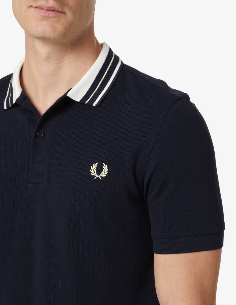 rinascente Fred Perry Tramline tipped polo - Blue