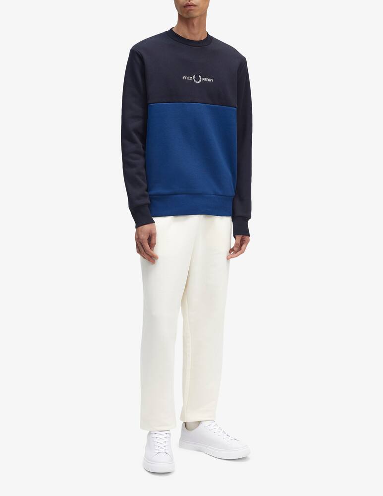 rinascente Fred Perry Felpa girocollo color block 