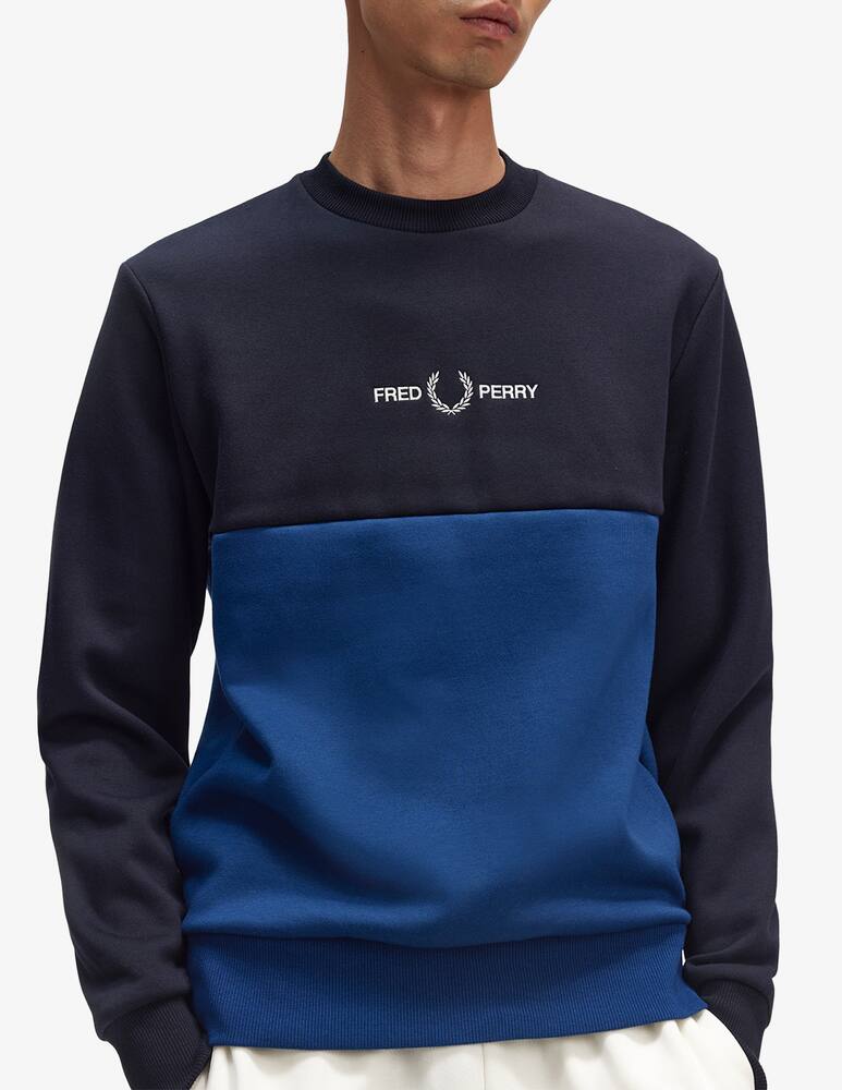 rinascente Fred Perry Felpa girocollo color block 