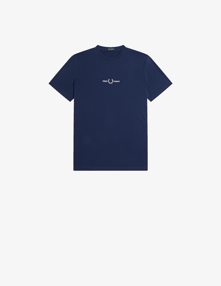 rinascente Fred Perry Maglietta loghino scritta centro