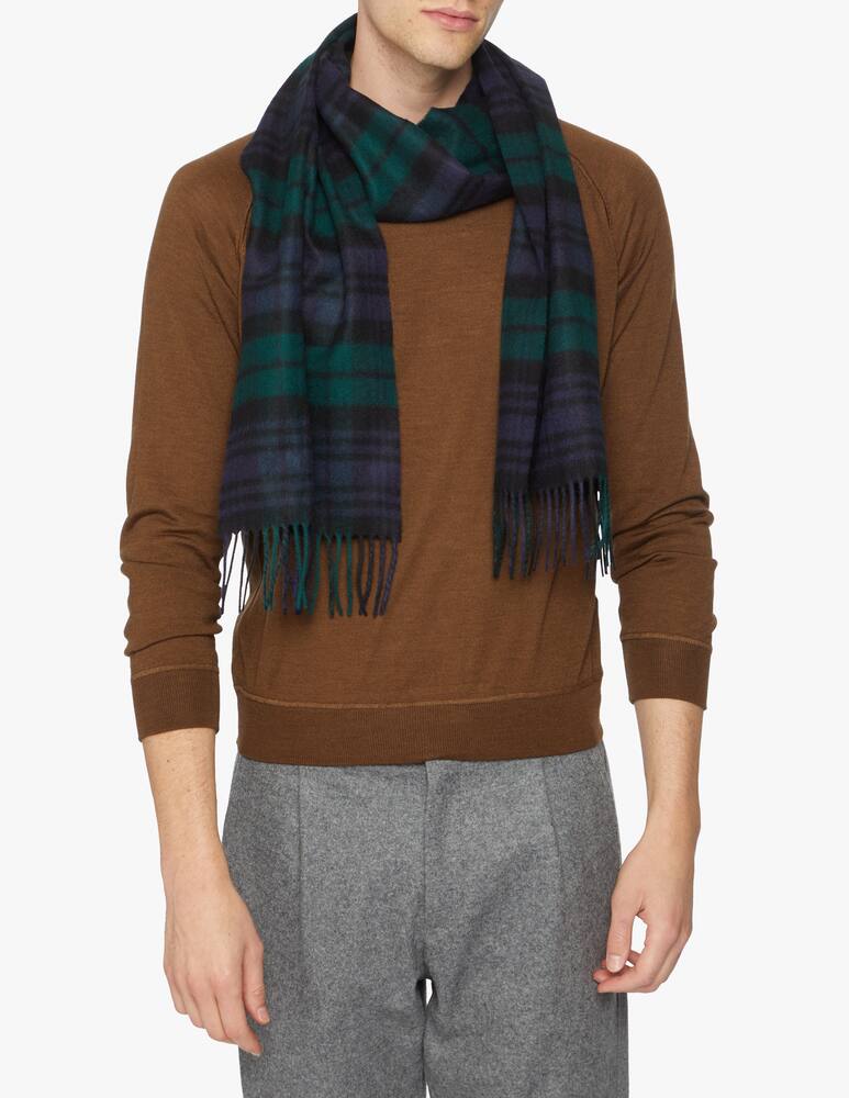 rinascente Johnstons of Elgin Sciarpa woven in cashmere - Nero