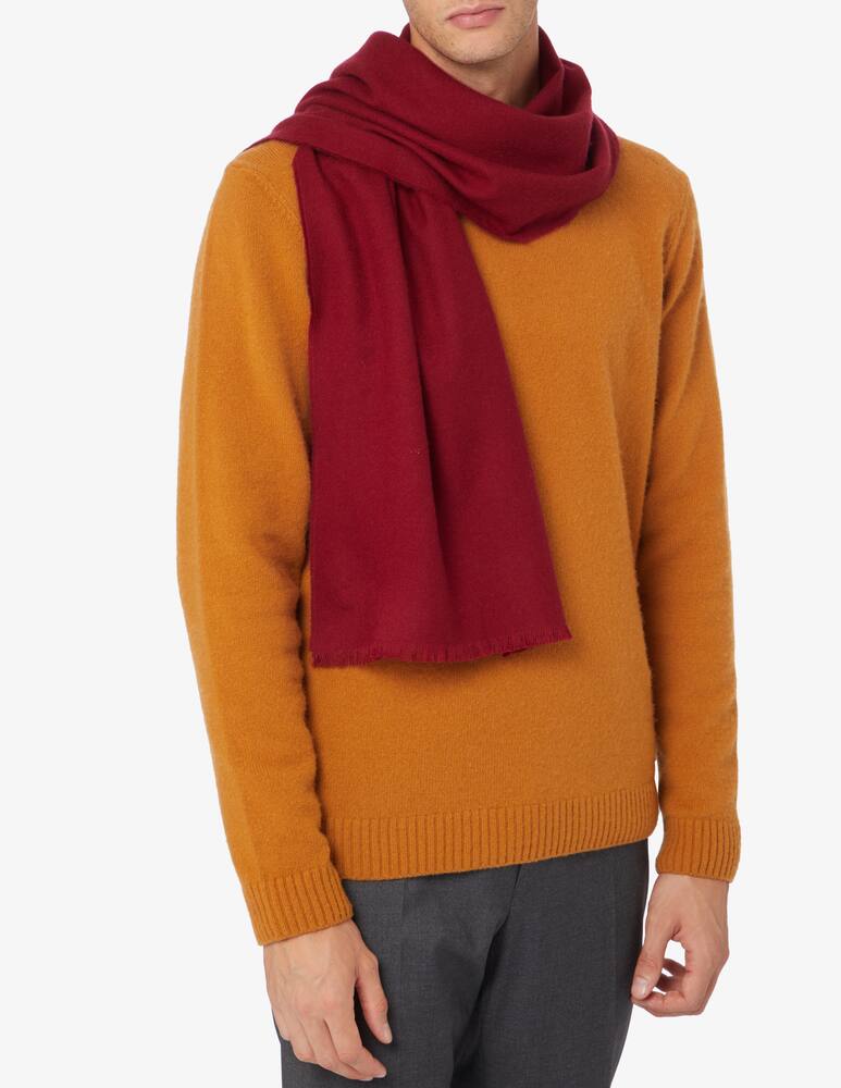 rinascente Johnstons of Elgin Extra fine merino wool woven scarf - Red