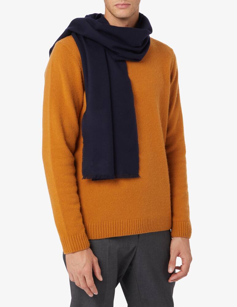 rinascente Johnstons of Elgin Extra fine merino wool woven scarf - Blue