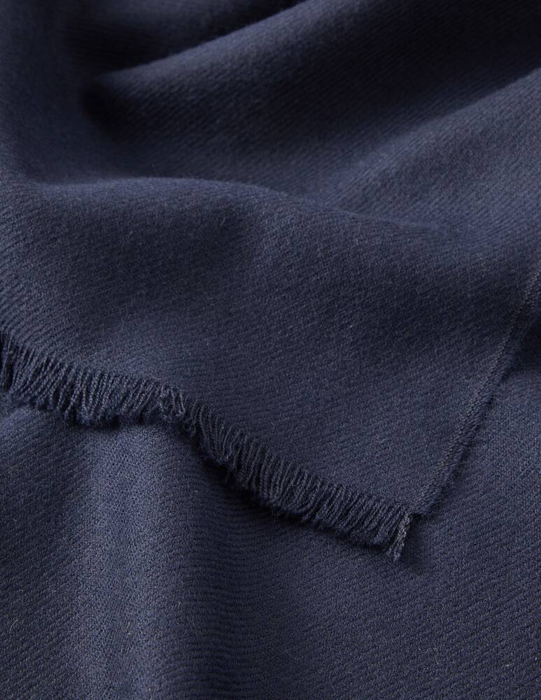 rinascente Johnstons of Elgin Extra fine merino wool woven scarf - Blue