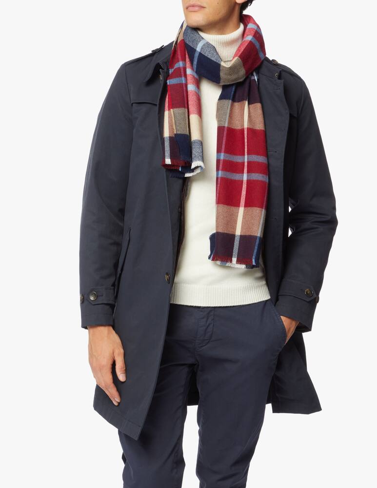 rinascente Johnstons of Elgin Extra fine merino tartan scarf