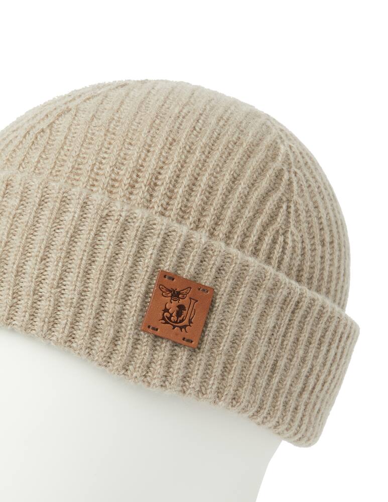 rinascente Johnstons of Elgin Cappello beanie in lana e cashmere - Beige