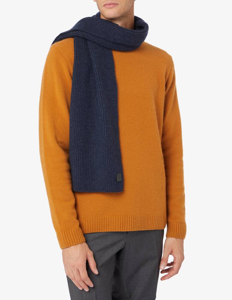 rinascente Johnstons of Elgin Cashmere knitted scarf - Blue