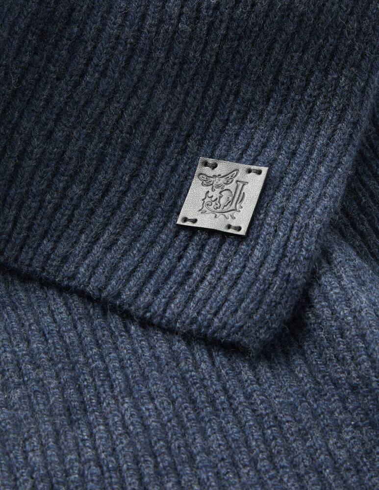 rinascente Johnstons of Elgin Cashmere knitted scarf - Blue