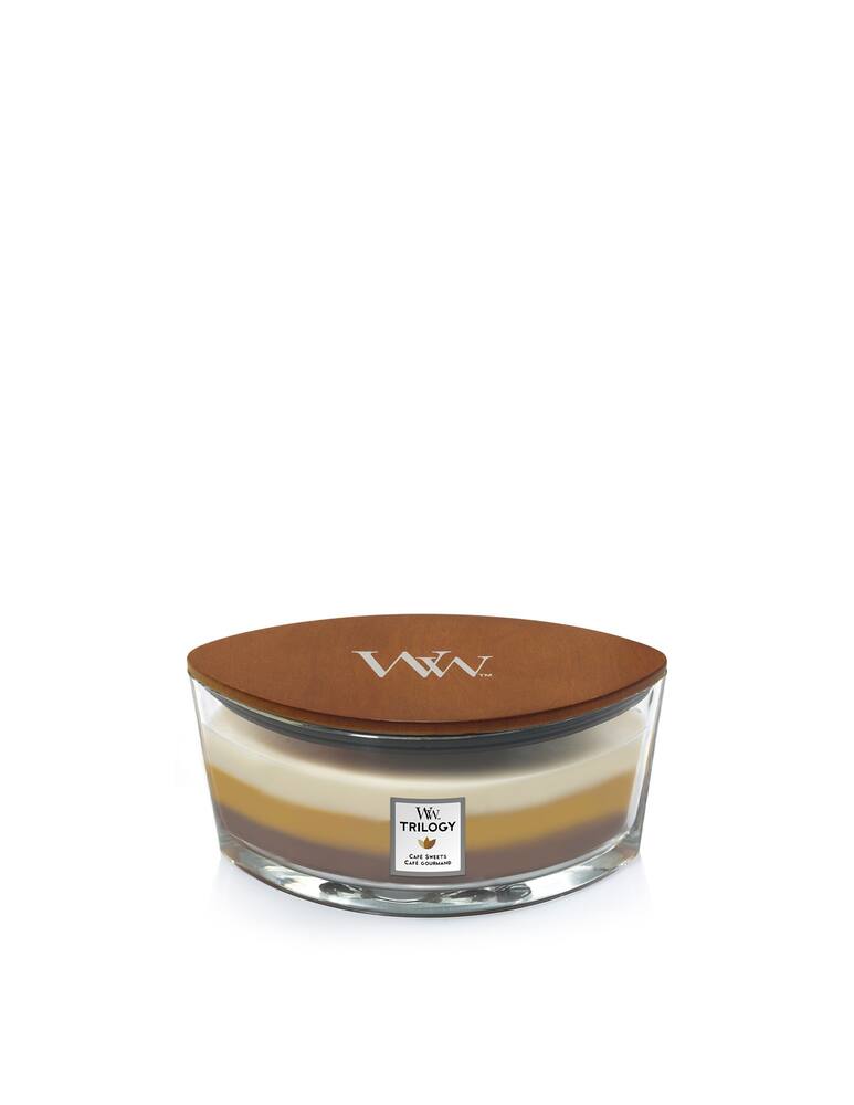 Woodwick Candela Ellipse Trilogy Café Sweets - immagine 1 Woodwick Candela Ellipse Trilogy Café Sweets - immagine 1