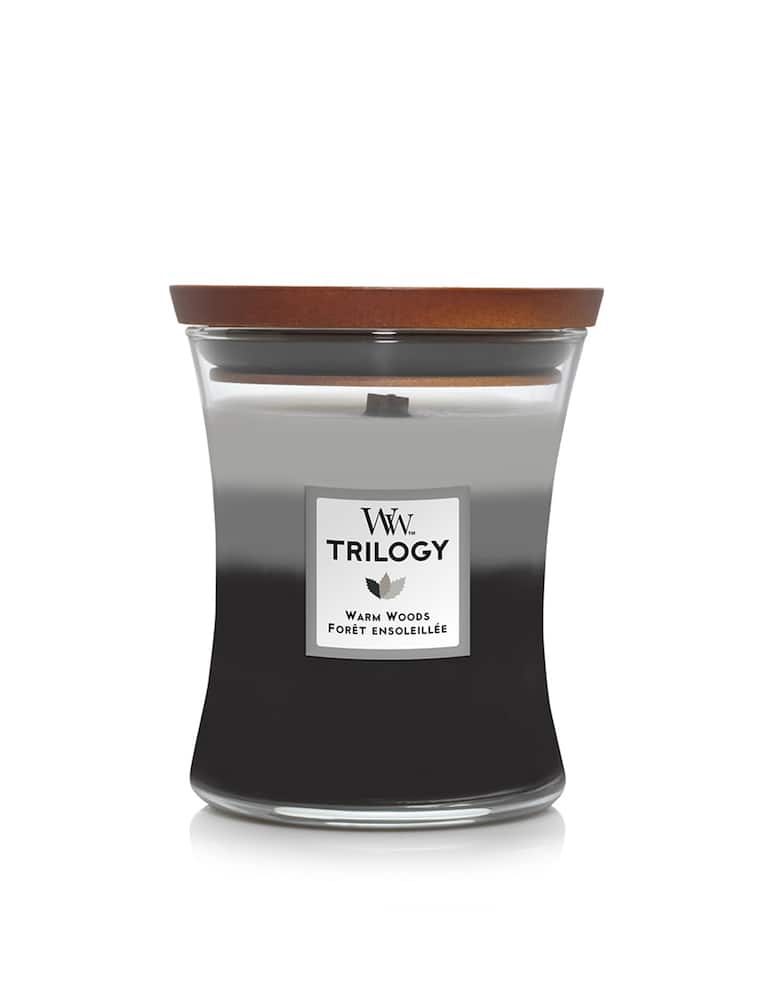 Woodwick Candela Media Trilogy Warm Woods - immagine 1 Woodwick Candela Media Trilogy Warm Woods - immagine 1