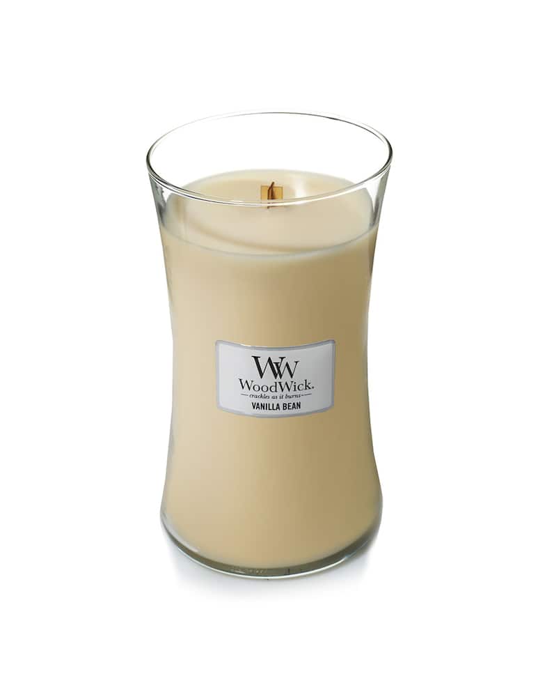 rinascente Woodwick Candela Grande Vanilla Bean - Beige