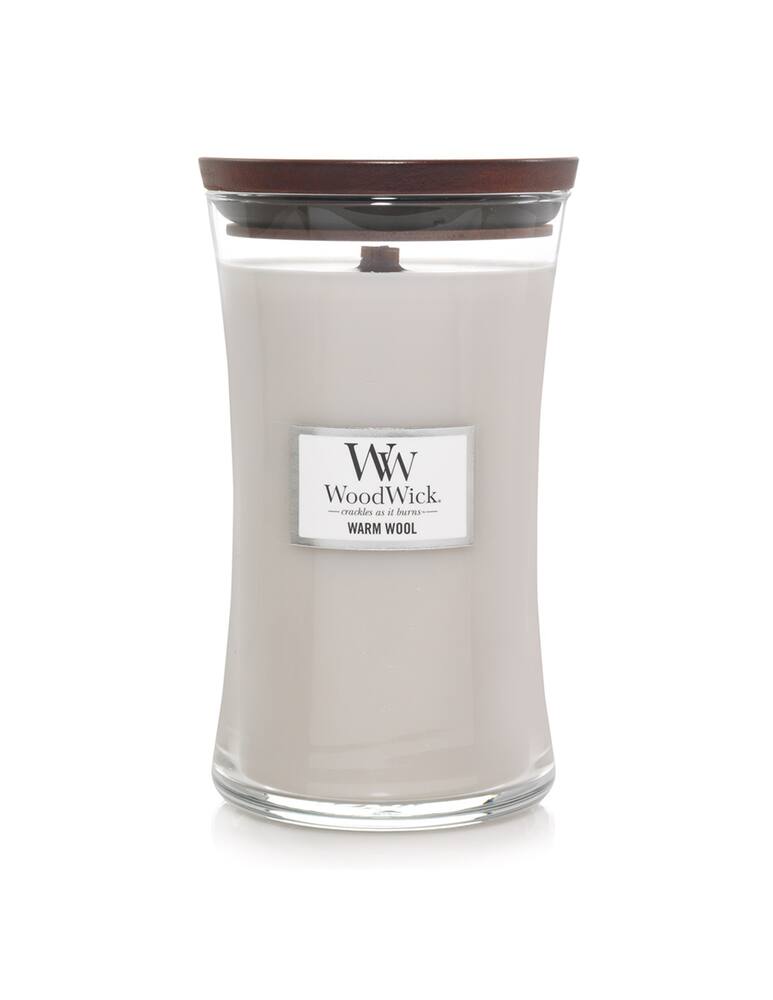 Woodwick Candela Grande Warm Wool - immagine 1 Woodwick Candela Grande Warm Wool - immagine 1