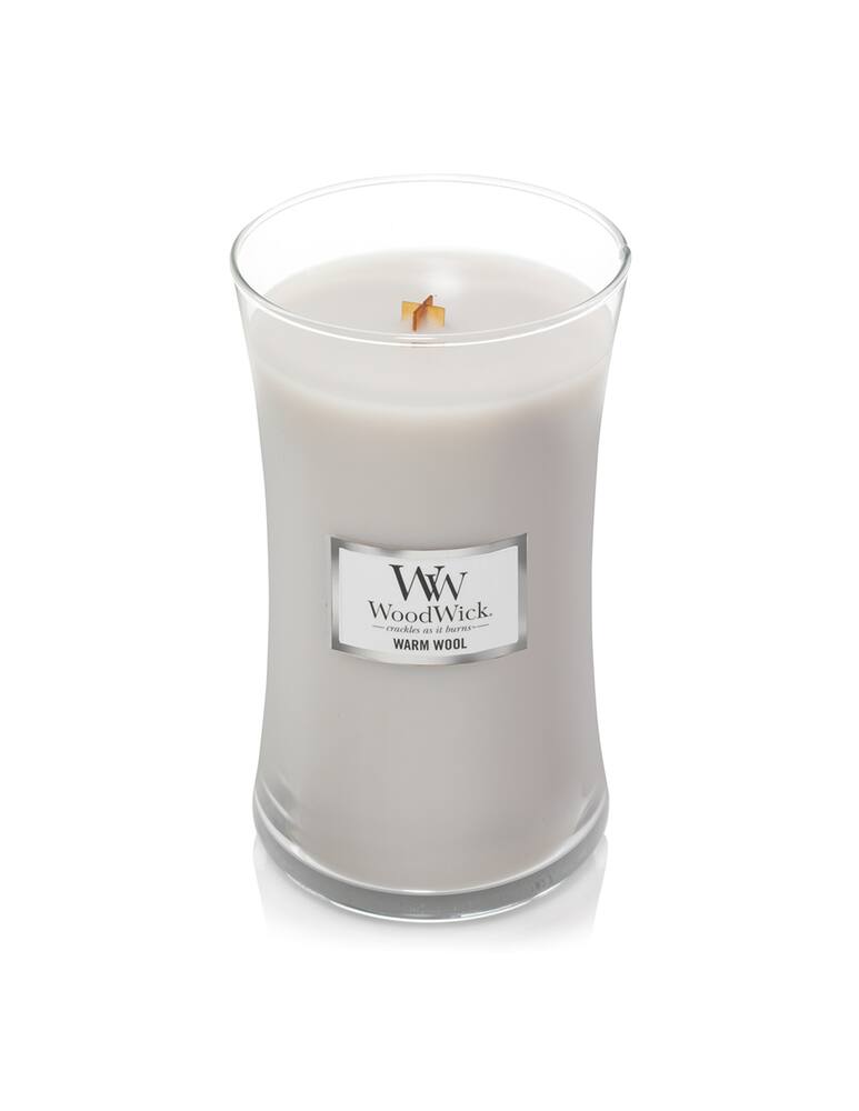 Woodwick Candela Grande Warm Wool - immagine 2 Woodwick Candela Grande Warm Wool - immagine 2