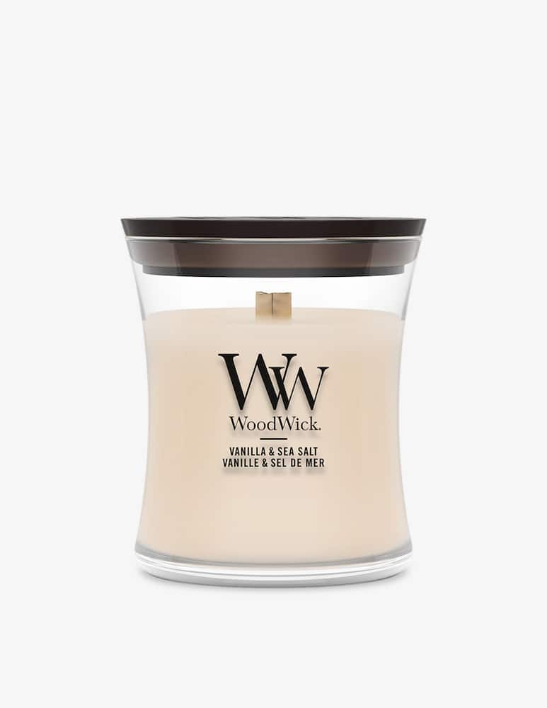 rinascente Woodwick Small Vanilla & Sea Salt Candle