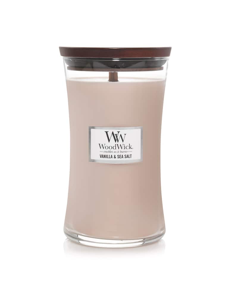 Woodwick Candela Grande Vanilla&Sea Salt - immagine 1 Woodwick Candela Grande Vanilla&Sea Salt - immagine 1