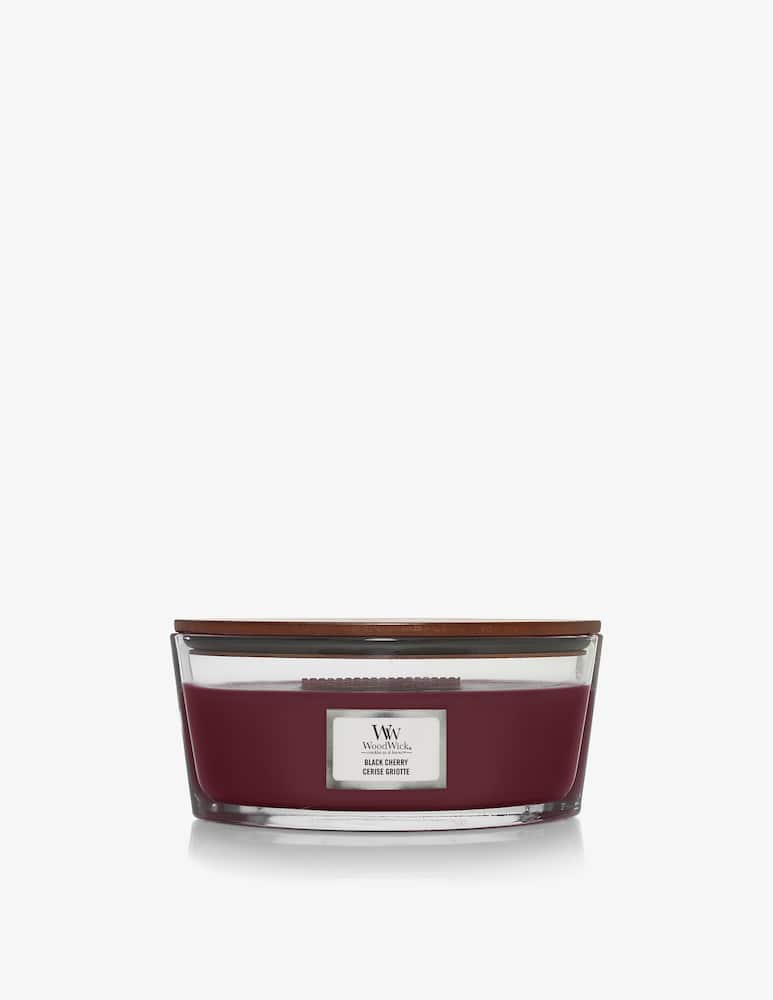 rinascente Woodwick Ellipse Black Cherry Candle
