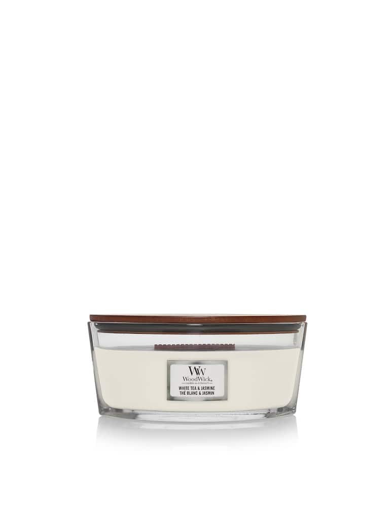Woodwick Candle Ellipse White Tea&Jasmine - picture 1 Woodwick Candle Ellipse White Tea&Jasmine - picture 1